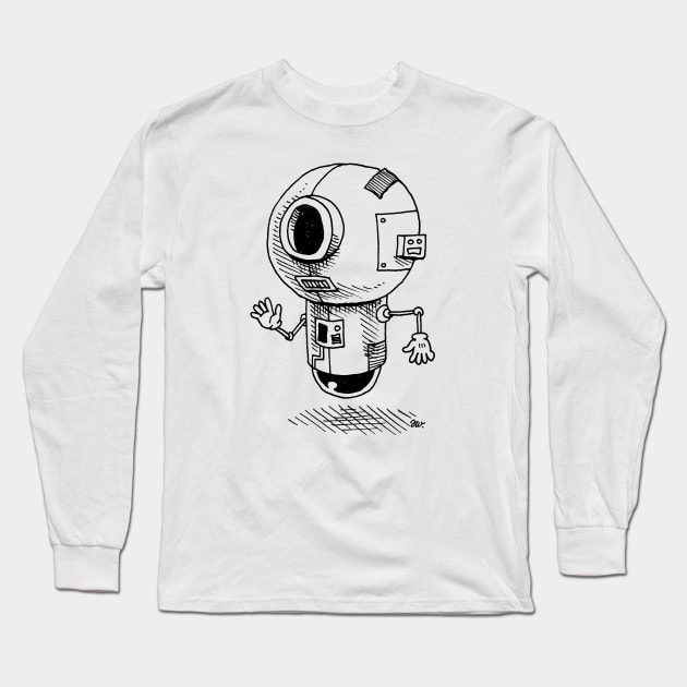 Floating-bot Long Sleeve T-Shirt by awcomix